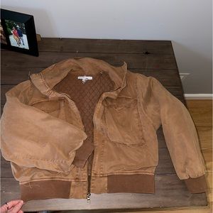 Tan Bomber Jacket